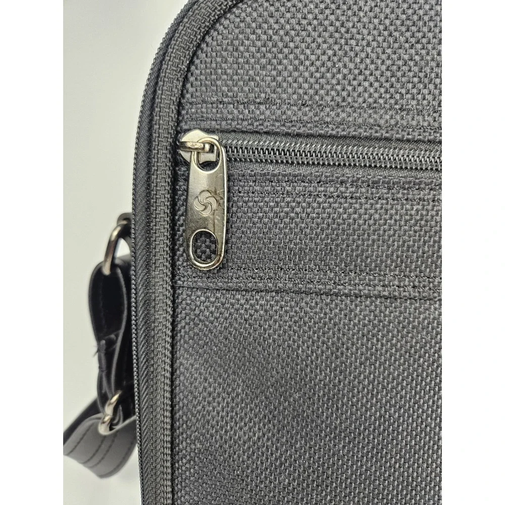 Samsonite‎ Carry On Computer Briefcase Shoulder Bag Black Canvas Black